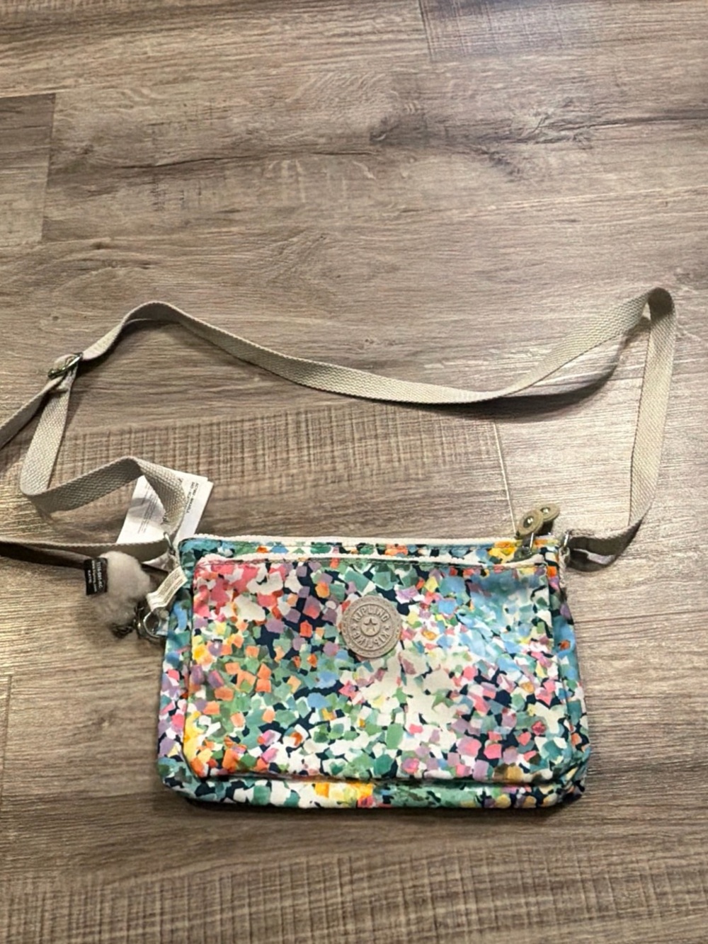 Kipling Multicolor Confetti Crossbody Bag NWT